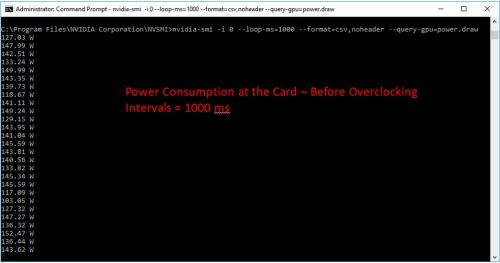 1070 card-level power consumption (before tuning)